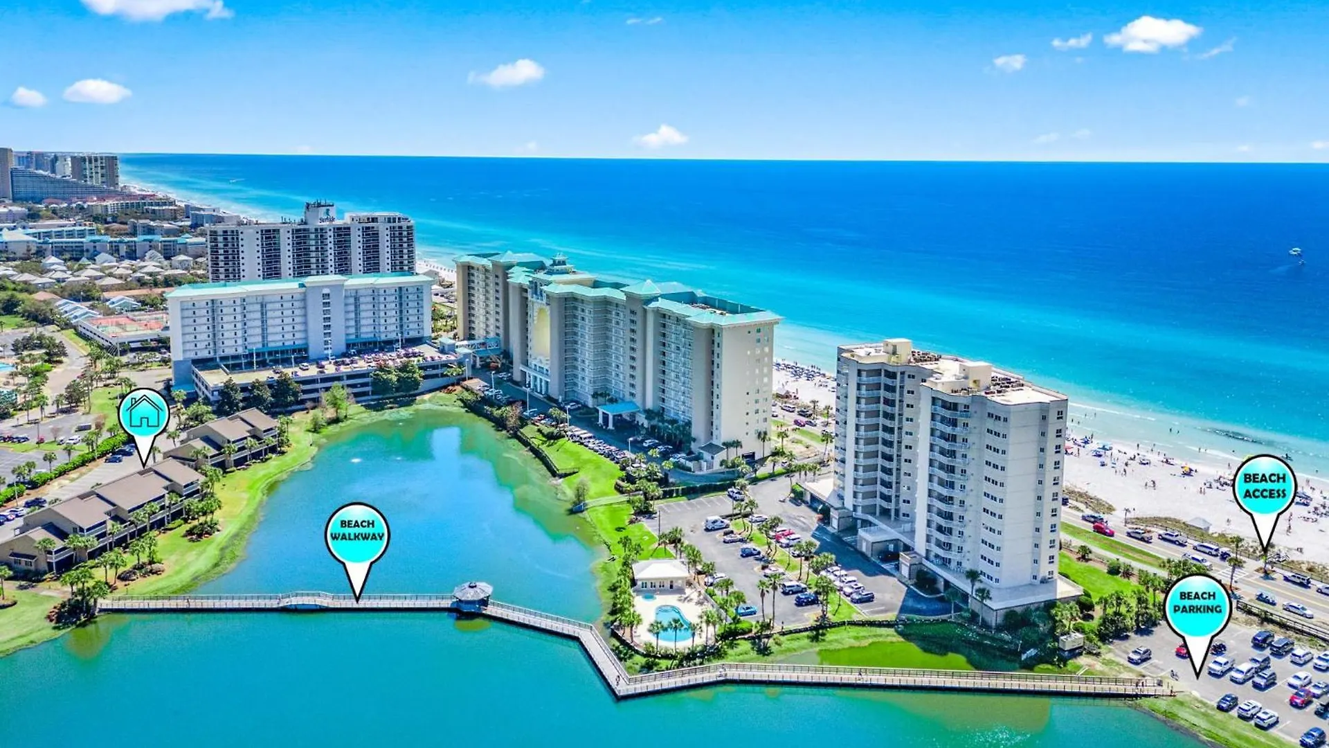 Seascape Boardwalk Villa 277 Дестин США